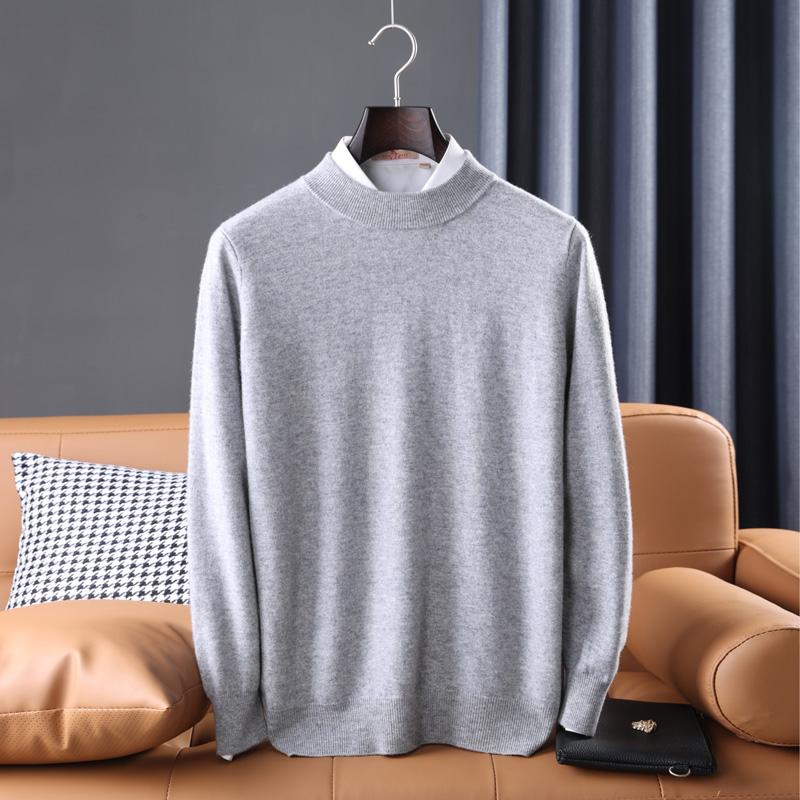 Men Sweater 100% Wool Turtleneck Knit Pullover Winter Soft Warm Wool Jumpers Man Knit Tops Long Sleeve