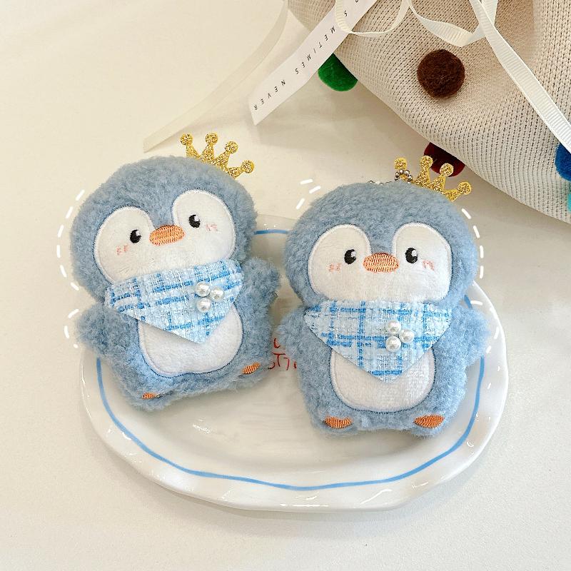 Cute Penguin Plush Pendant Keychain Cartoon Funny Plush Stuffed Doll Backpack Bag Pendant Charms Adorkable Accessories Gifts