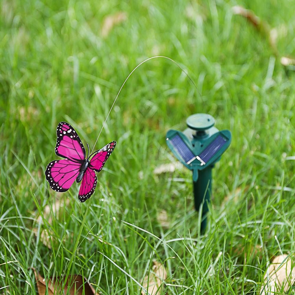 Solar Powered Dancing Fluttering   Flying Humming Bird Garden Yard Decoration