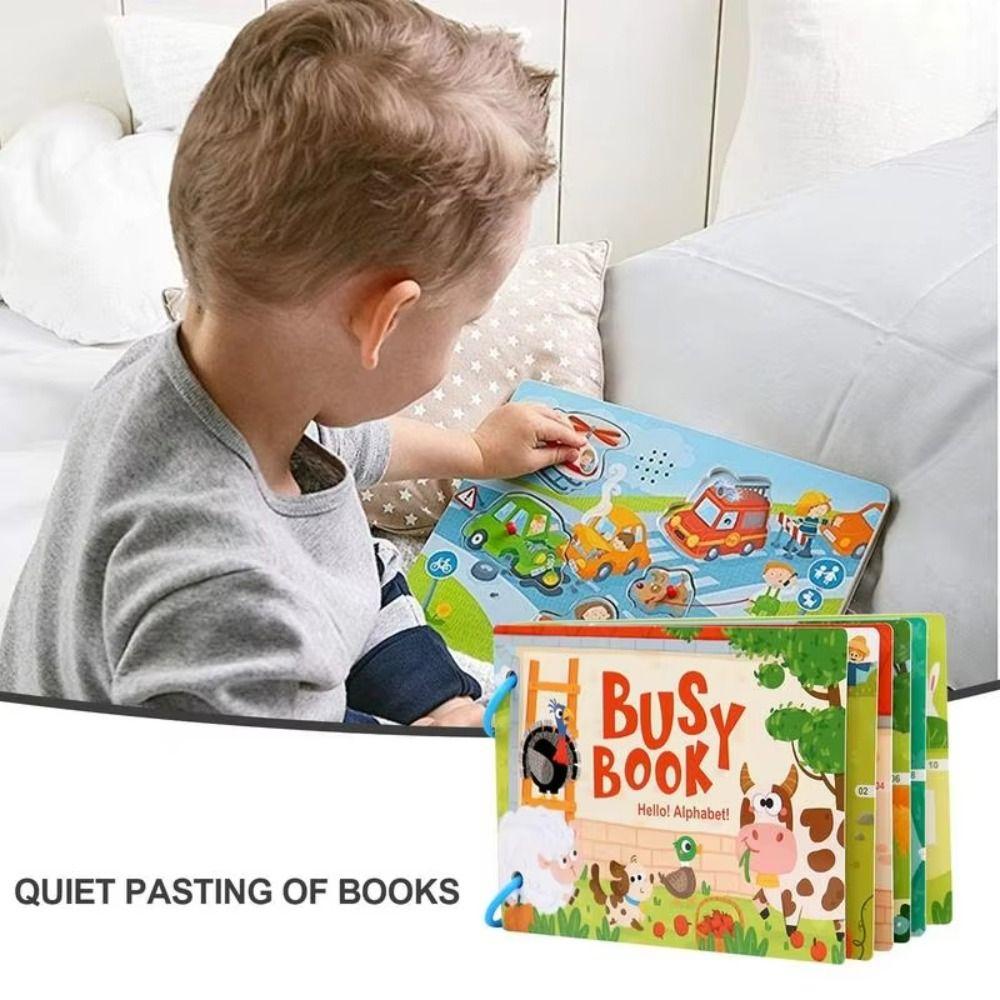 Repeated Pasting Quiet Stickers Book Paper DIY Kids Busy Book Toy  Children