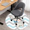 1pc Elephant, Bowtie Round Chair mat Area Rug - Non-Slip, Floor Mat for Office, Bedroom, Ideal home decor Christmas Gift p0811457