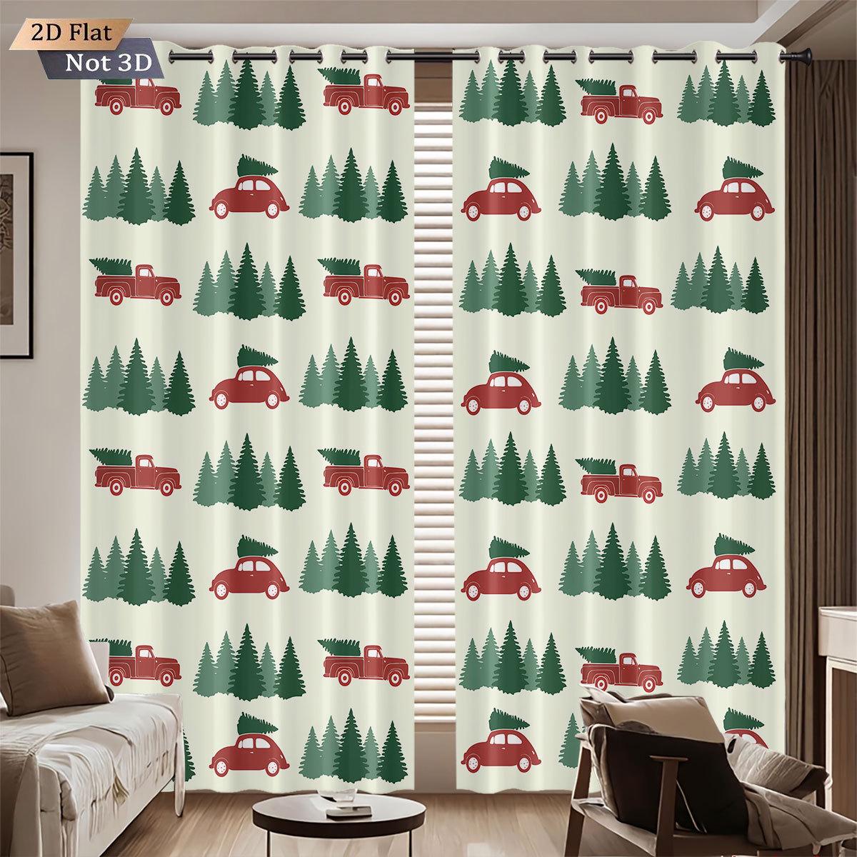 

3D Christmas Snowman Blackout Curtains with High-Precision Print for Sun Protection 140x160