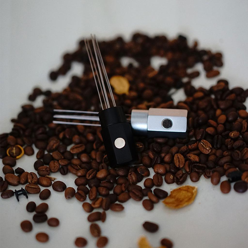 Espresso Needle Distributor Espresso Coffee Distributor Tool Precision Espresso Stirrer Tool with Magnets Coffee Distribution
