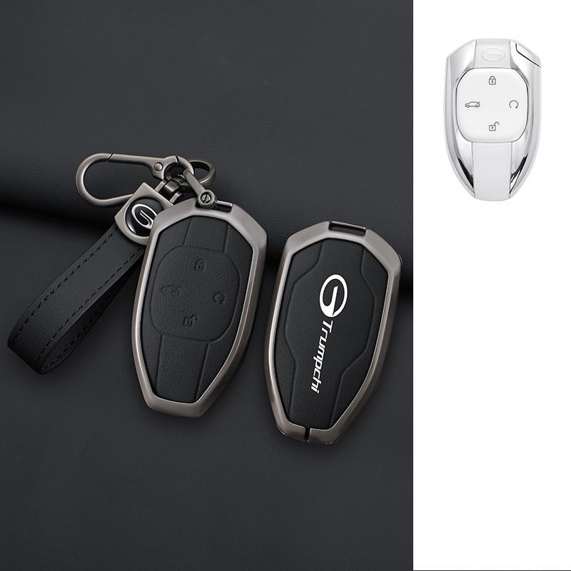 Interior Mouldings Car Zinc Alloy Leather Key Cover Case For GAC New Energy Trumpchi 2021 Empow J11 J12 J13 J14 J15 J16 GS8 Keyc