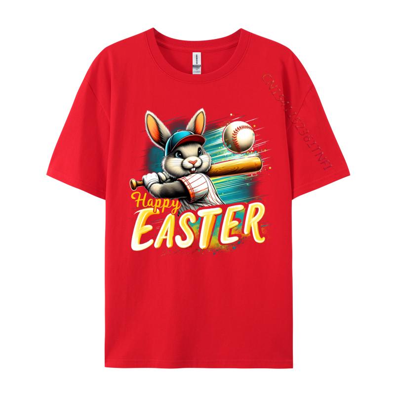 Unisex Tshirts Funny Bunny Baseball Unisex Special Leisure Tops Tees Cotton Fabric T Shirt Printed On Normal T Shirt