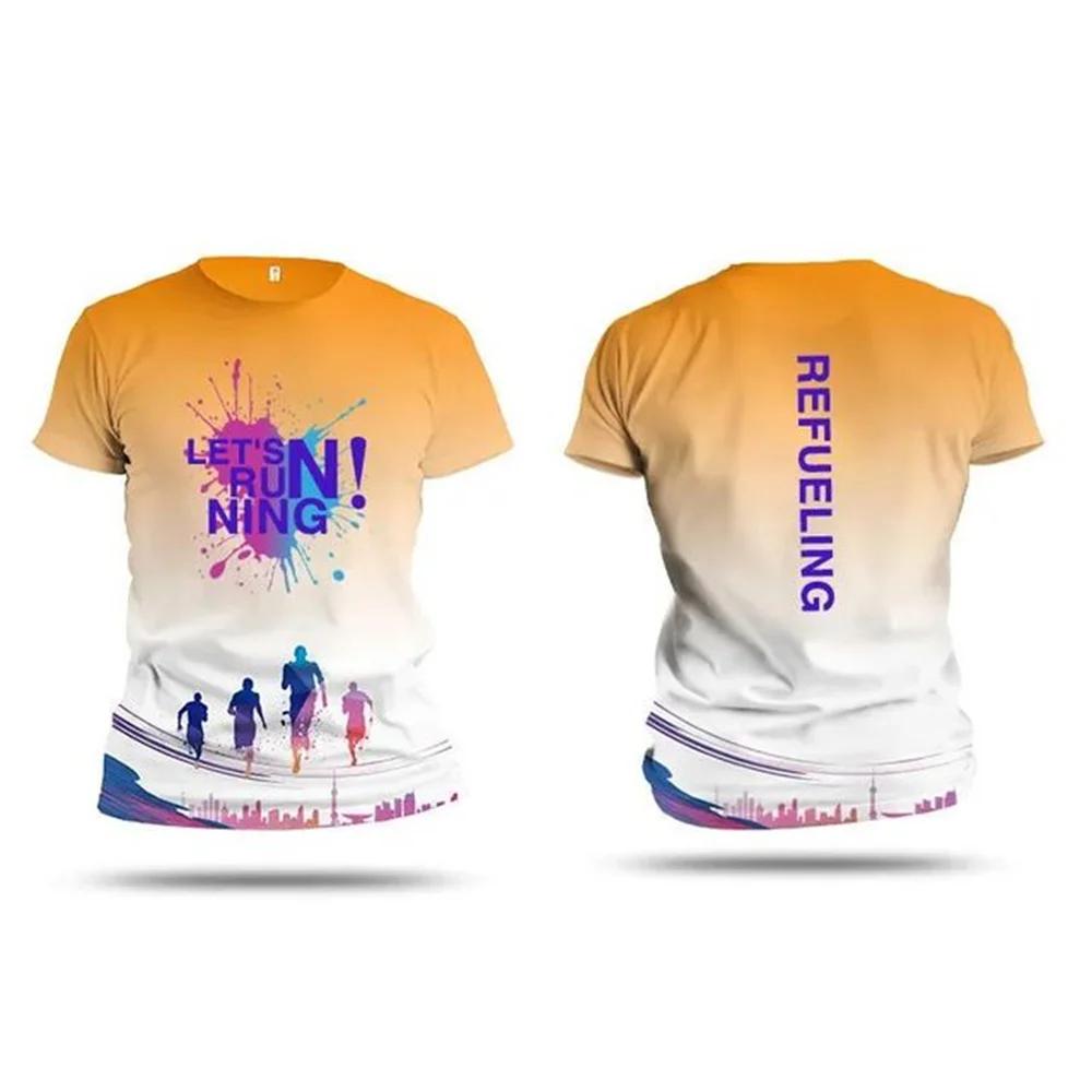 Running Sports 3d Printing Summer Unisex Short Sleeve T-Shirt Fitness Sports Outdoor Quick Drying Loose And Comfortable Clothes