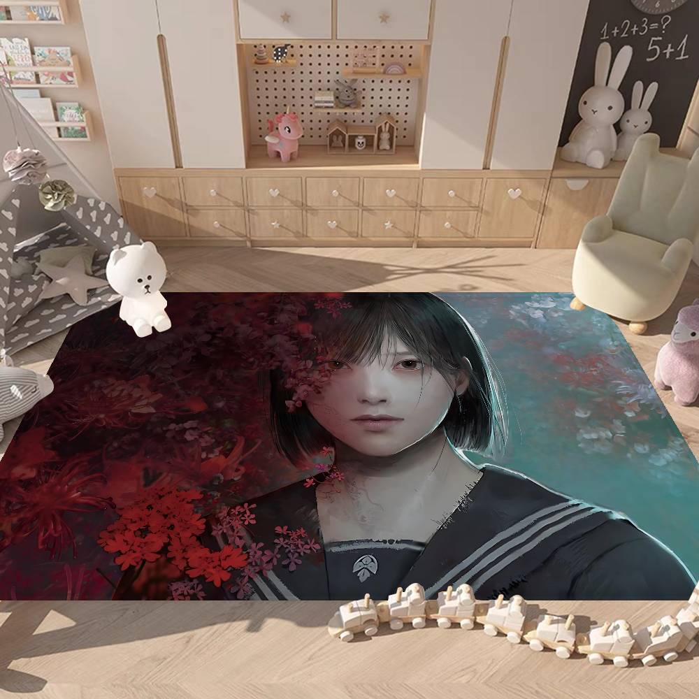 Horror Game S-Silent H-Hill Entrance Door Mat Nordic Style Bedroom Living Room Doormat Home Balcony Anti-Slip Modern Home Decor