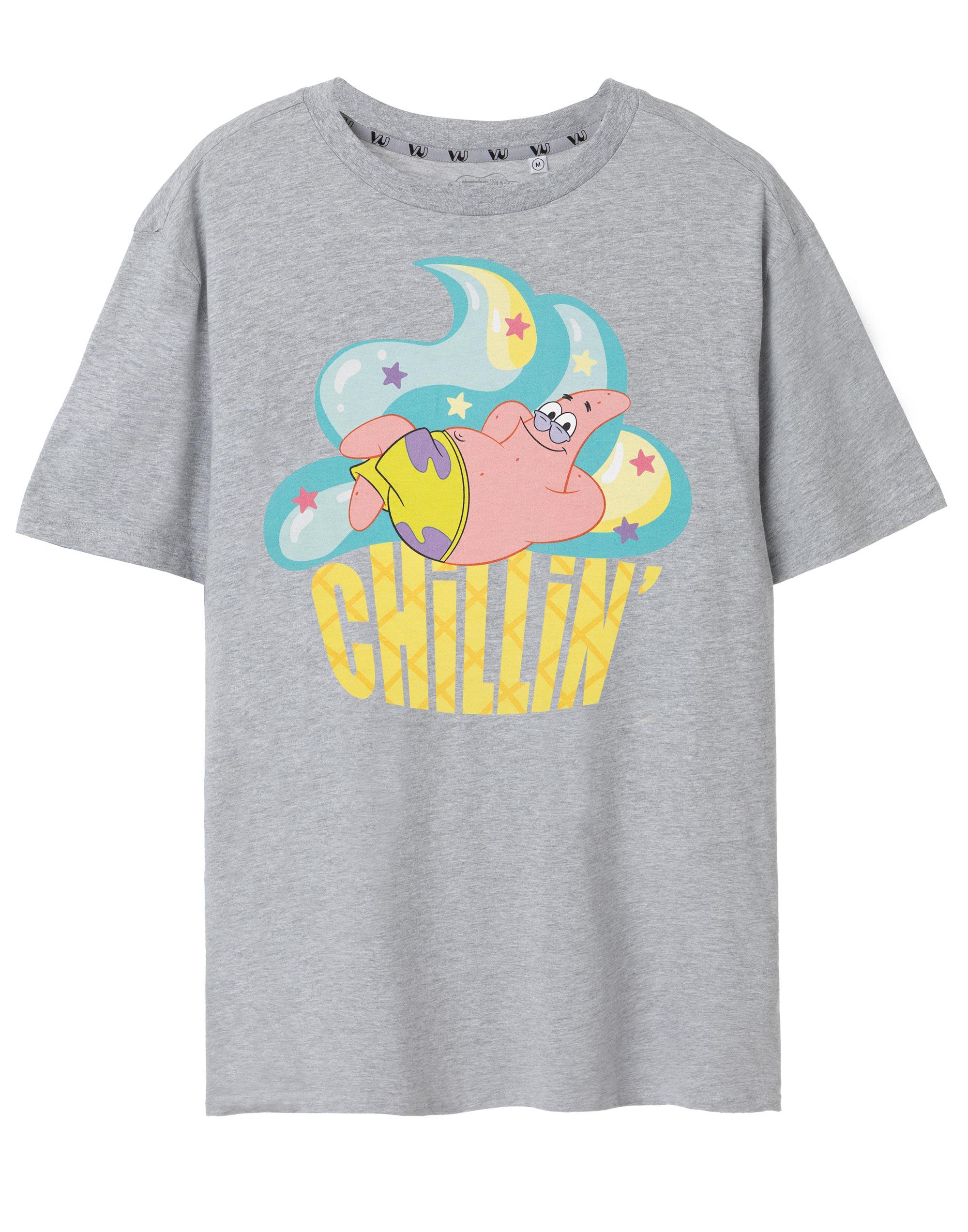 SpongeBob SquarePants Short Sleeved TShirt  womens Grey Marl  Official Merch S