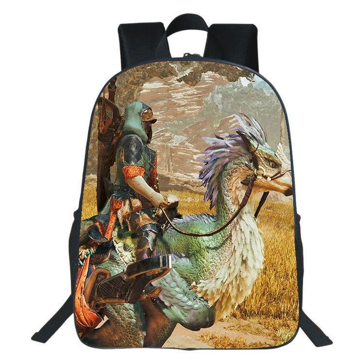Monster Hunter Wilds Rugzak met Print Monster Hunter Wilds Studentenrugzak