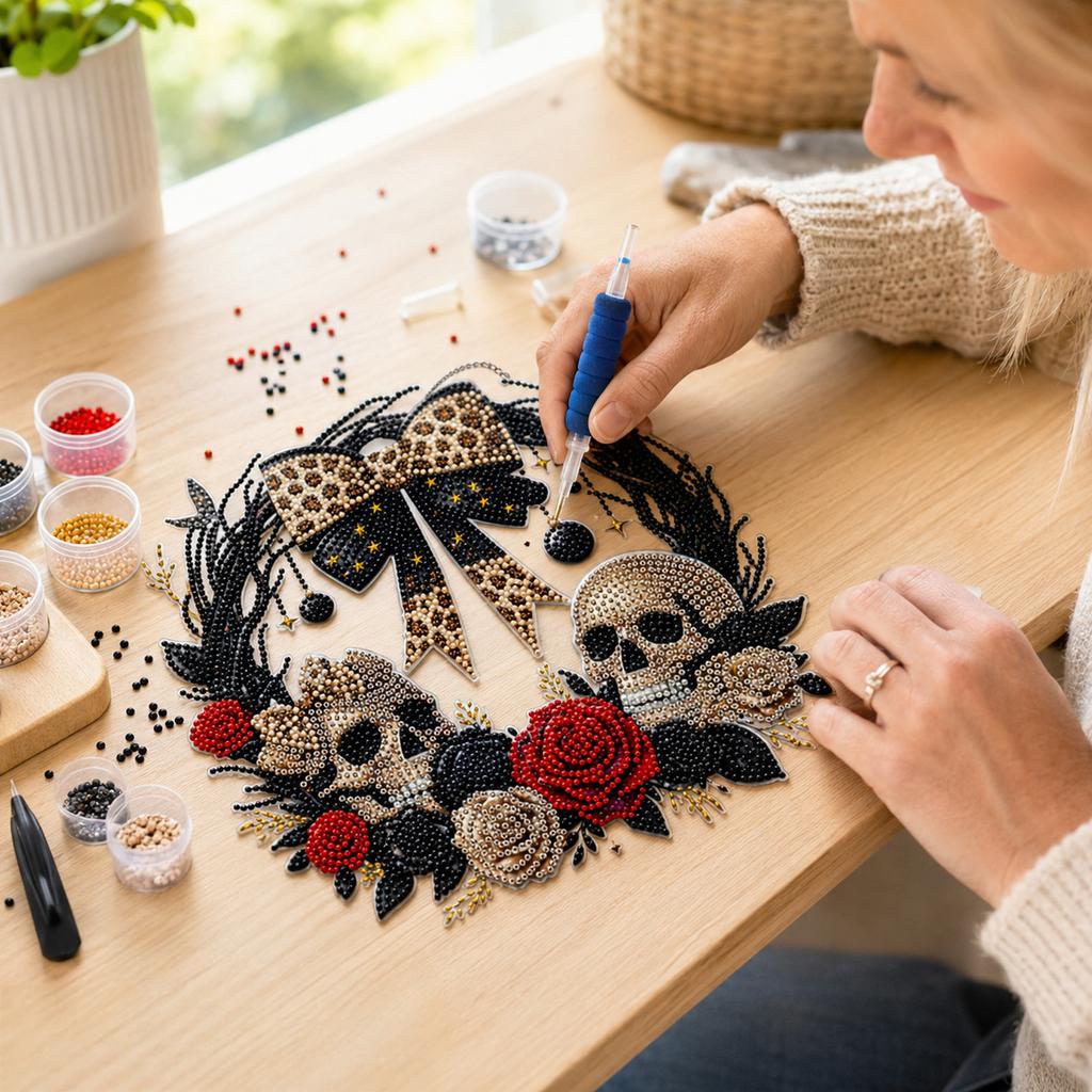 Halloween 5D Kits for Adults, DIY Hanging Decor, Gift for Home Wall Decoration