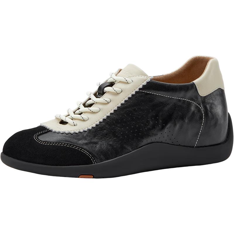 Bata Women s Sheepskin German Trainer Hidden Wedge Casual Shoes ALI73AM6 39
