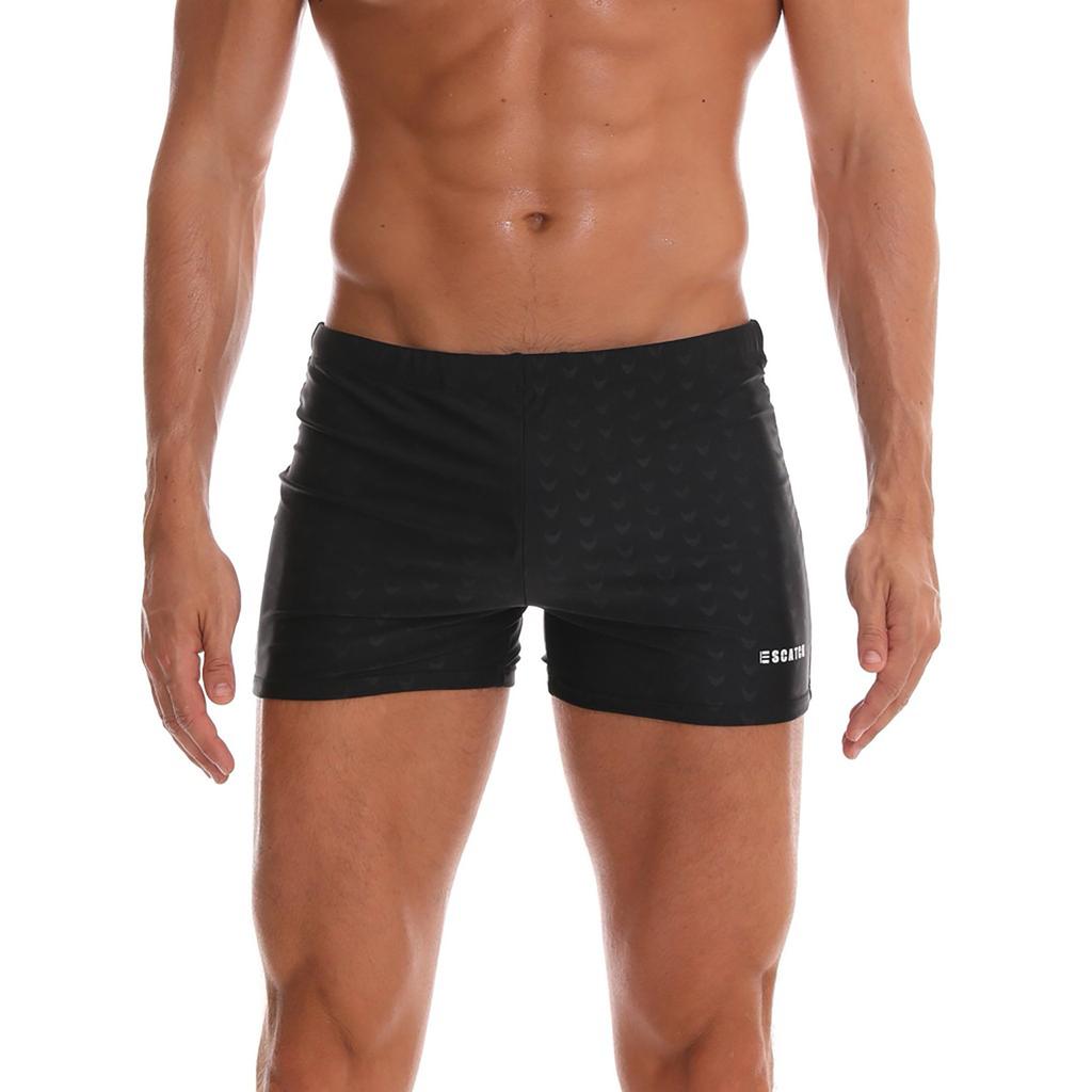 Plus Size Mannen Ademende Trunks Broek Effen Badmode Strandshorts Slim Wear