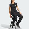 Adidas Essentials 3-Stripes Tee Women Tops Black IR6111