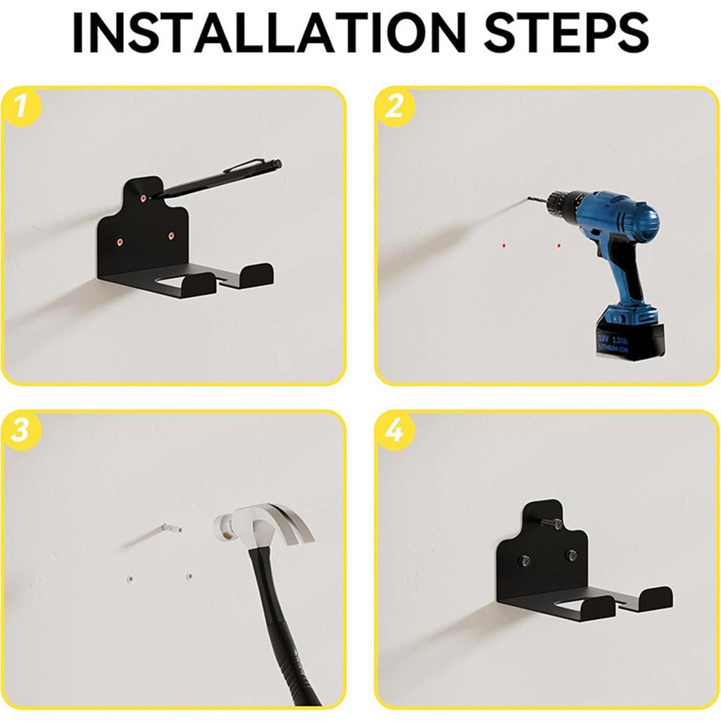 Versatility Wall Hanging Holder Trimmer Rack Garden Power Tool Hanger For Trimmer Weeds Whacker Easy Installation