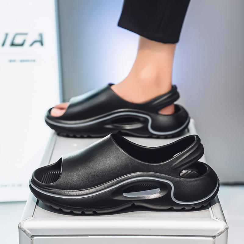 Fashion Summer New Fashion Comfortable Men's Sandals Breathable Soft Non-slip Flat Men's Shoes Indoor Outdoor Beach Sandals Men Slippers