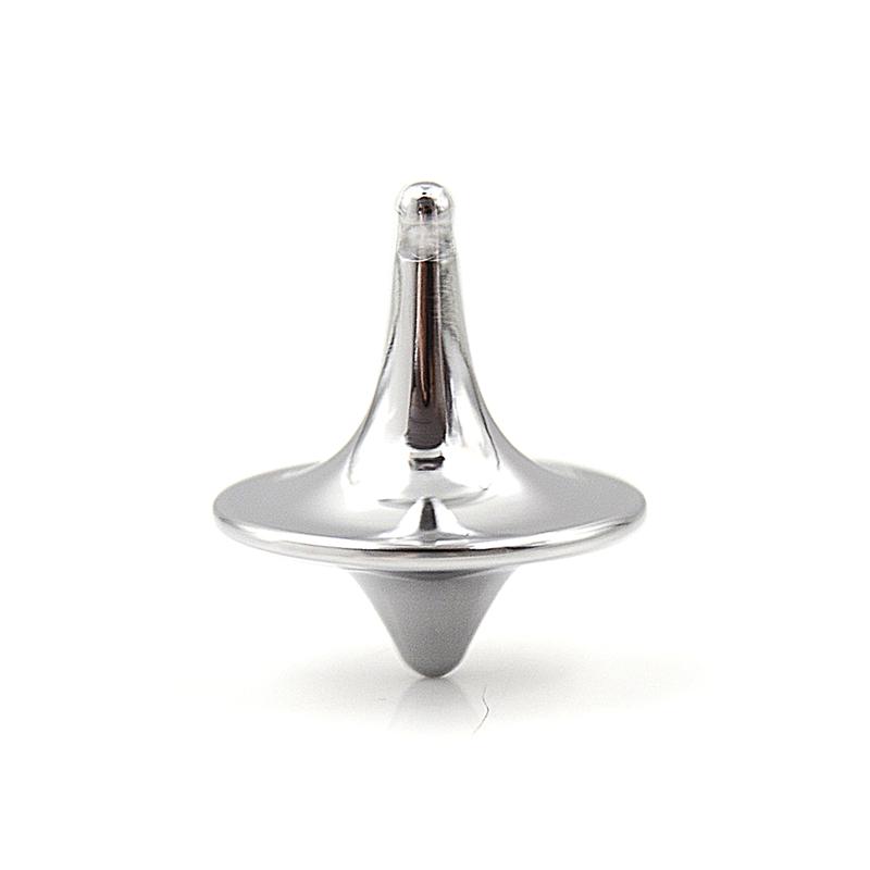 Metal Gyro Great Accurate Silver Spinning Top Hot Movie Totem Print Spinning  Small Cyclone Adult Perpetual Stress Relief Toy