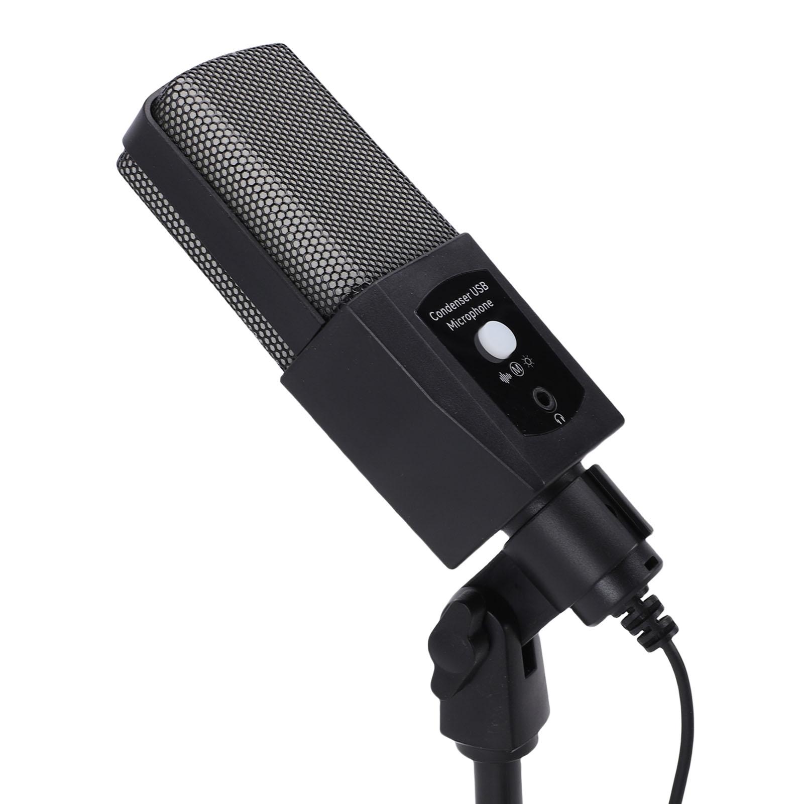 

Gaming USB Microphone for PC RGB Condenser Computer Mic with Tripod Stand for Gaming Streaming Podcasting Recording