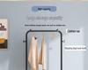 Durable Wheeled Clothes & Hat Rack for Bedrooms/Dorms with Shelves - Thick, Simple Frame, Floor-Standing.
