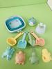 Children's 11-Piece Beach Sand Play Set - Folding Bucket and Shovels