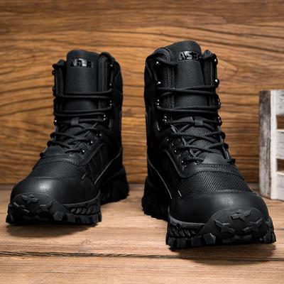 Herrenstiefel Hochwertige Trainingsschuhe Wüstenstiefel Outdoor Bequeme Wanderschuhe Wüstenstiefel Knöchelschuh Herren Arbeits-Sicherheitsschuhe