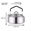 Huilingyang Outdoor Camping Stainless Steel Kettle