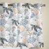 Cortinas de Janela de Coral Tartaruga Marinha de Verão para Sala de Estar Cortina de Quarto de Luxo Estores Cortinas