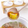 Soup  Spoon Wheat Straw Two-in-one Colorful Long Handles Kitchen Spoon