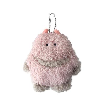 AS KNOW AS Plus (ASKNOWASPLUS ZY8575) Fluffy Monster BC PK F - Soft and Cute Plush Toy, Gift, Pink, Ball Chain