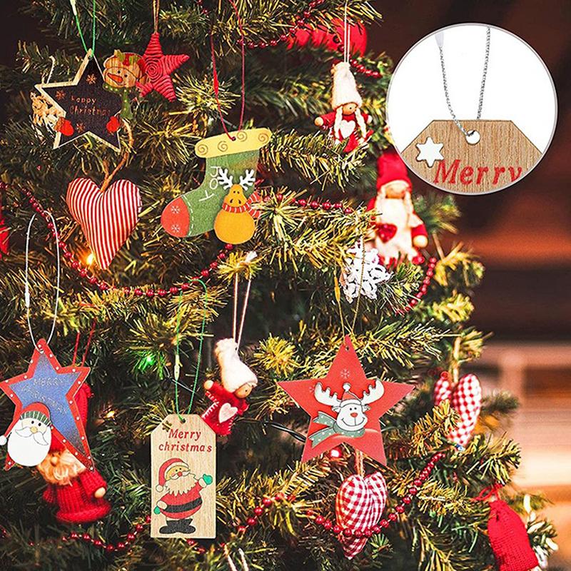 100 Stück 20 cm Gold-Silber-Seilfäden Geschenkverpackung Schnur Weihnachts-Hängeseil