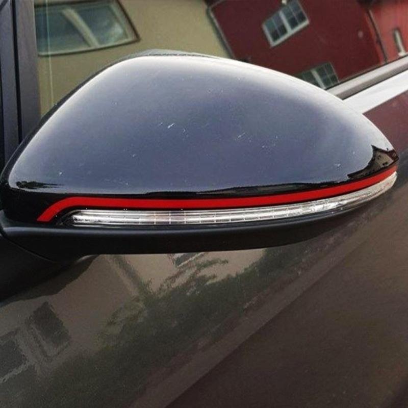 Rearview Mirror Adhesive Sticker for Golf 7 Mirror Trim Line Sticker Waterproof Automotive Accessories Easy Installation