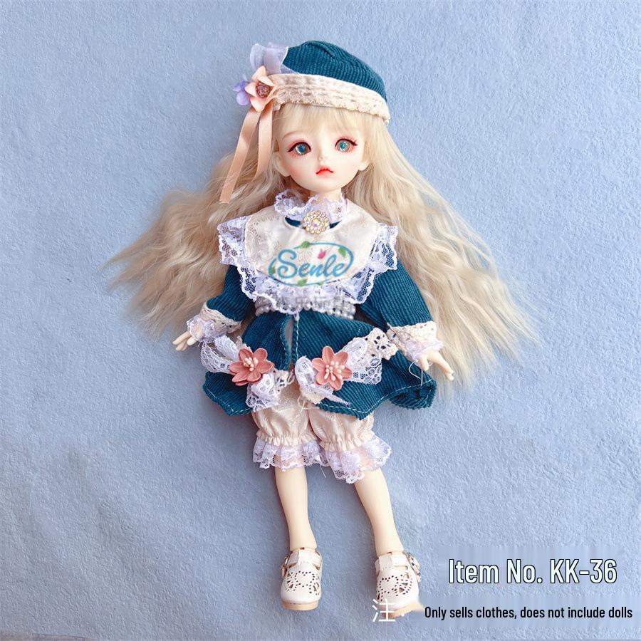 6-Punkt BJD Puppe 30cm Lolita Mädchen Kleiderset - Perfektes Geschenk