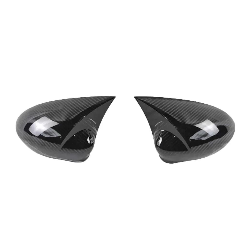 For Fiat Punto 500 2009 2010 2011-2018 ABS Car Rearview Side Mirror Cover Wing Cap Exterior Door Trim Adhesive Sticker Parts