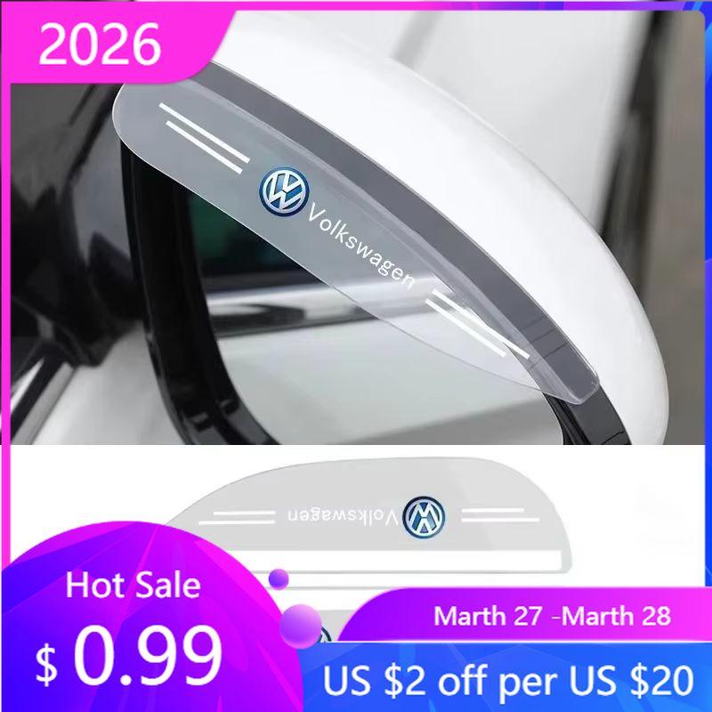 

VW GTI GOLF 2026 Hot For VW VOLKSWAGEN 2pcs Car Rearview Mirror Protector Sticker Decals for Volkswagen Passat Golf Bora Jetta B