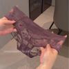 Ladies Summer New Style Light Luxury Sexy Lace Hollow Net Yarn Transparent Low Waist Triangle Briefs