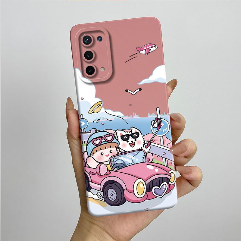 For OPPO A74 5G A54 5G Case A93 5G Capa Silicone Soft Phone Funda CPH2197 CPH2195 CPH2263 Painted Printed Protective Back Cover