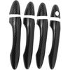 Car Door Handle Cover Trim - Car Side Door Handle Cover - for Kia Sportage 2011-2015 Carbon Fiber Black - 1 Set