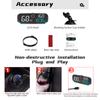 Head Up Display, Universal Head Up Display GPS Speedometer with 5 Inch LED Display Speed Compass