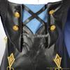 Clorinde Cosplay Rinkinys - Genshin Impact Fontaine Agentas Pilnas Kostiumas Moterims