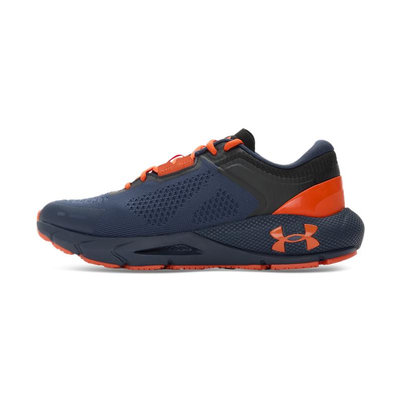 Under Armour HOVR Phantom 24/7 Comfortable Versatile Basketball Running Training Shoes Men Sneakers Black Vibrant-Orange 3028443-403