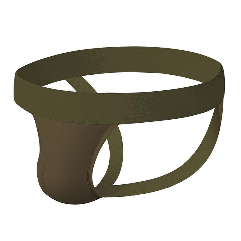 ADANNU Men's European & American Style Low Waist Solid Color Cotton Thong BP.01