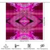 Pink Flower Shower Curtain Modern Style Floral Print Bathroom Decor Waterproof Fabric Decorative Rain Shower Panel Xsmall Size (