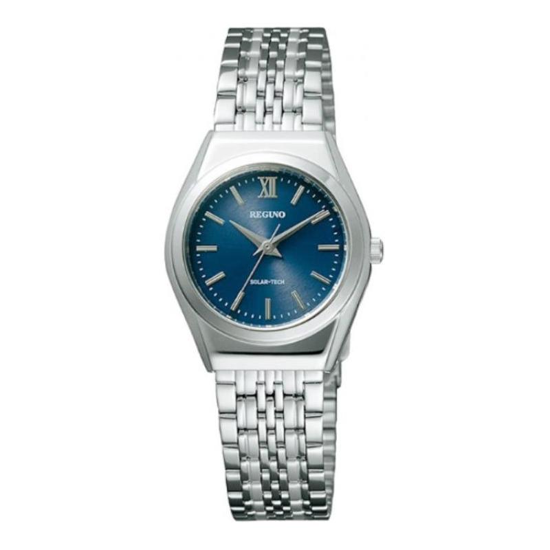 CITIZEN 50m waterproof solar Quartz Steel Strap women s watch blue dial RS26-0041C синий