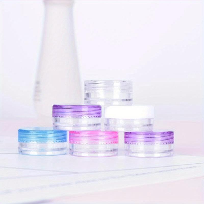 50pcs of 3g PS Frost Bottle Gold Powder Bottle Small Eye Shadow Bottle Plastic Cosmetic Packaging Box