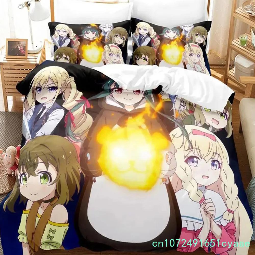 Anime Kuma Kuma Kuma Bear Bedding Set 3D Printed Suitable For Bedroom Duvet Cover Set With Pillowcases Kids Home Textile