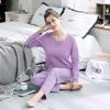 Up2Fantasy Long Sleeve Loungewear Set for Cotton Crew Cute Women's Pajamas, Spring, 100% Neck, Breathable, Soft, Moisture-Wicking, Quick-Drying,