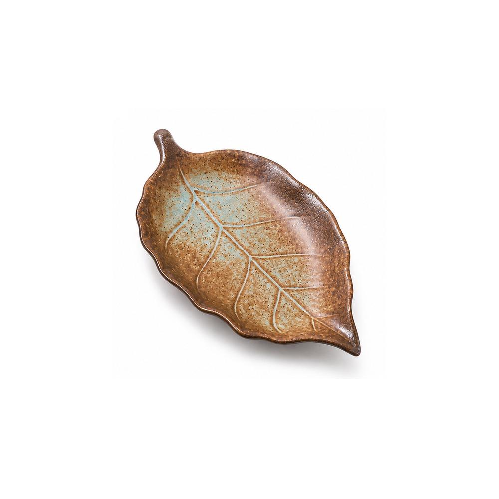 Embossed Leaf Veins Jewelry Dish Maple Leaf Shape Ring Dish Gifts Ceramic Jewelry Tray Home Decor