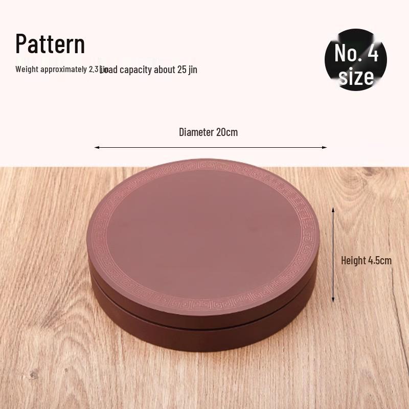 Creative Round Vase Stand: Imitation Rosewood Mixed with Solid Wood - Ideal for Jade, Stones, Ornaments, Incense, or Flowers