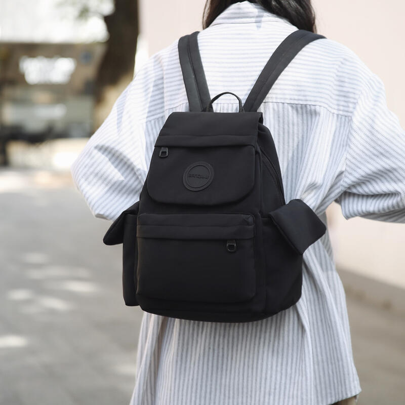 Women's Travel Outdoor Nylon Backpack Student Book Nylon Lightweight Small Backpack