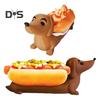Dachshund Tray Reusable Hot Dog Tray Dachshund Shaped Dish Tray Food Plate Dinner Tray for Sandwiches Snacks
