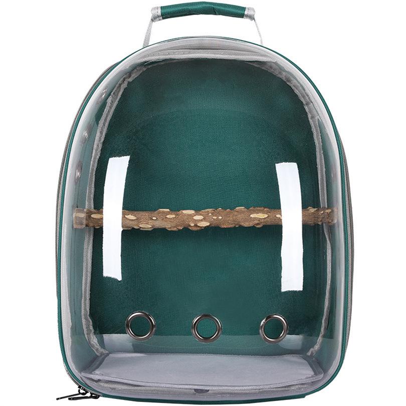 

Chinchilla Go Out Parrot Takeout Portable Bird Cage Backpack Dog Go Out Portable Bag Parrot Bag single package зелений